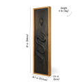 Wooden Snake 3D Wall Decoration from Oak