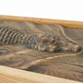 3D Wooden Crocodile Wall Sculpture