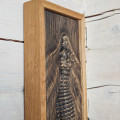 3D Wooden Crocodile Wall Sculpture
