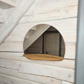 Round Mirror with Shelf