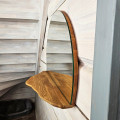 Round Mirror with Shelf