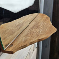 Round Mirror with Shelf