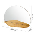 Round Mirror with Shelf