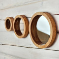 Handmade Oak Mirror Set (3 pcs)