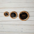 Handmade Oak Mirror Set (3 pcs)