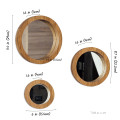 Handmade Oak Mirror Set (3 pcs)