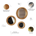 Handmade Oak Mirror Set (3 pcs)
