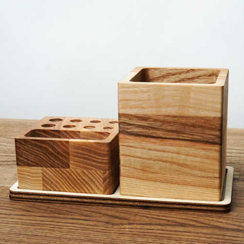 Wooden Pencil Holder