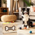 Wooden Dog Toy Box
