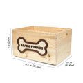 Wooden Dog Toy Box