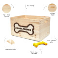 Wooden Dog Toy Box