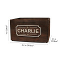 Wooden Dog Toy Box