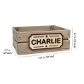 Wooden Dog Toy Box