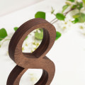Wooden Table Numbers 1–10, Handmade Decor for Weddings