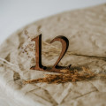 Wooden Table Numbers 1–10, Handmade Decor for Weddings