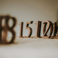 Wooden Table Numbers 1–10, Handmade Decor for Weddings