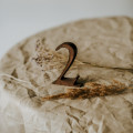 Wooden Table Numbers 1–10, Handmade Decor for Weddings