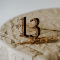 Wooden Table Numbers 1–10, Handmade Decor for Weddings