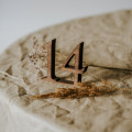 Wooden Table Numbers 1–10, Handmade Decor for Weddings