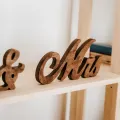 Festive MR & MRS Wooden Signs