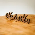 Festive MR & MRS Wooden Signs